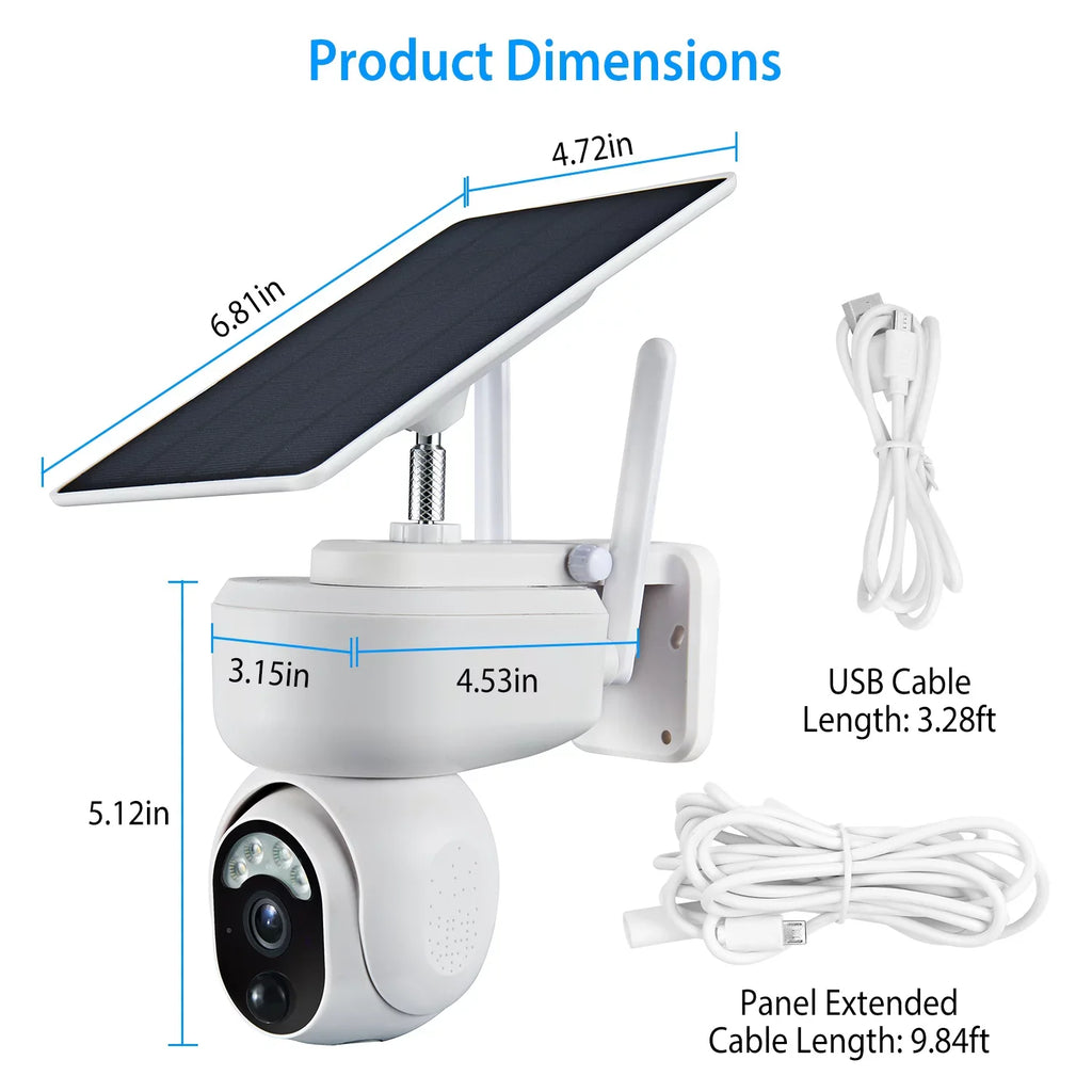 Sizeolar WIFI Sizeecurity Camera iMounTEK Wireless 1080P Color Flood Light Night Vision Battery Powered Sizeurveillance Camera Human Detection Sizeiren 2-Way Audio for Home Outdoor