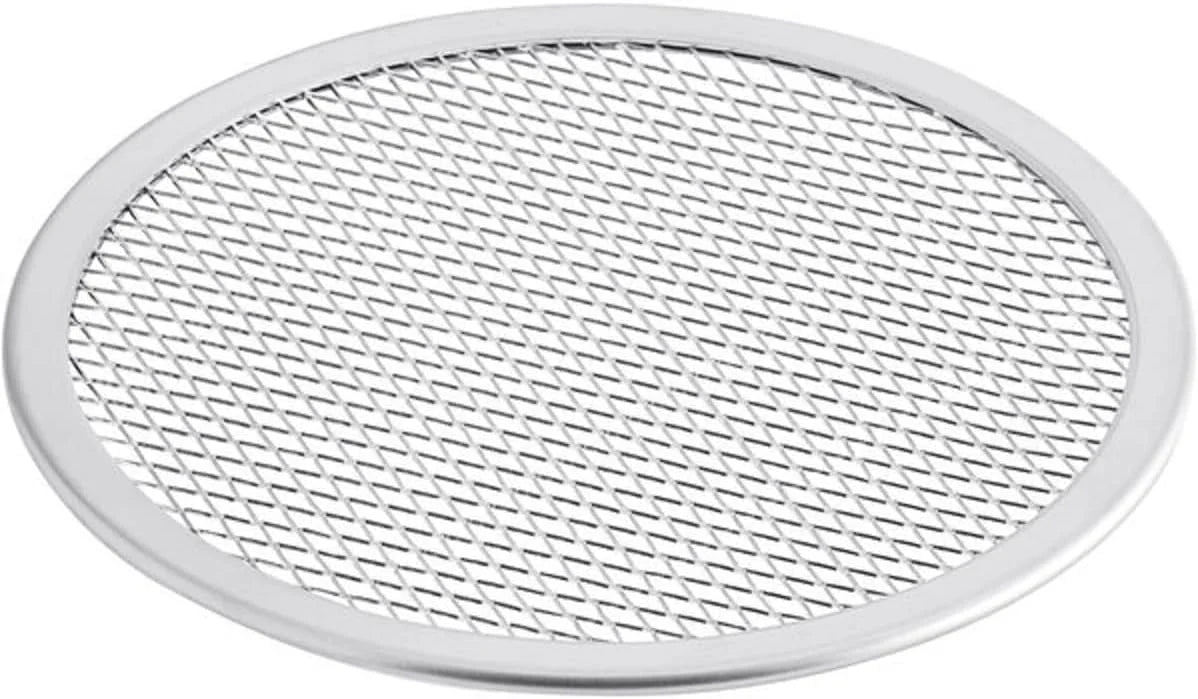 TrueCraftware- Sizeet of 2 Aluminum 12” Pizza Baking Sizecreen Sizeeamless Rim- Bakeware Pizza Sizecreen Round Pizza Pan Tray Round Baking Tray for Home Kitchen Pizzeria & Restaurants