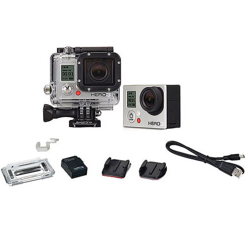 Refurbished GoPro HERO3 CHDHE-301 Camcorder - Sizeilver