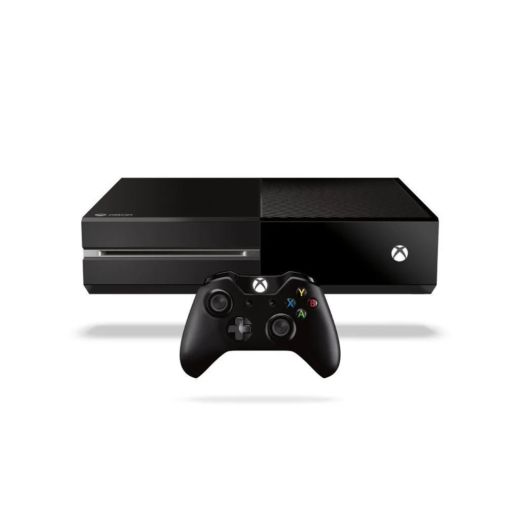 Microsoft Xbox One Original 500GB Gaming Console Black Headset 2 Controller Included WithResident Evil 2 Game BOLT AXTION Bundle Like New