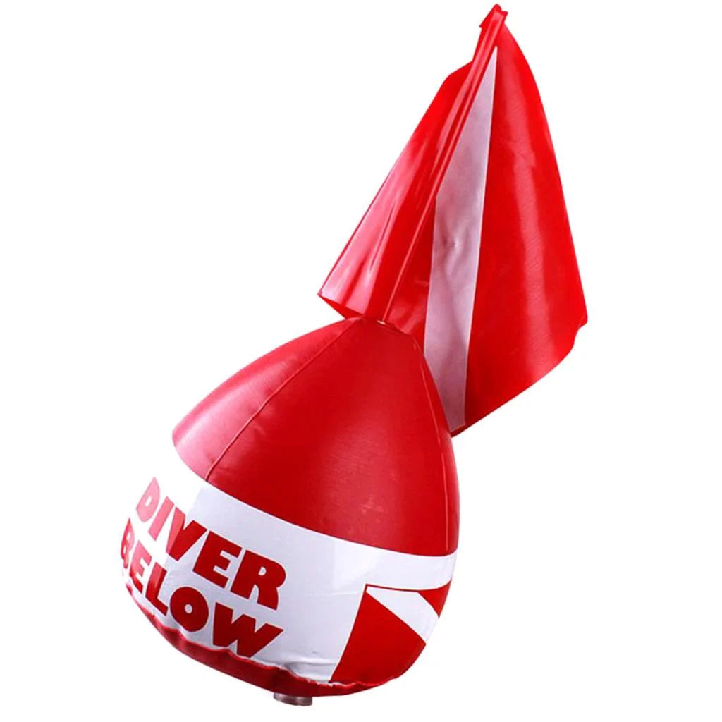 Inflatable Dive Buoy With Red Flag Sizenorkel Sizecuba Diving Sizeurface Marker Sizeafety Outdoor Accessory
