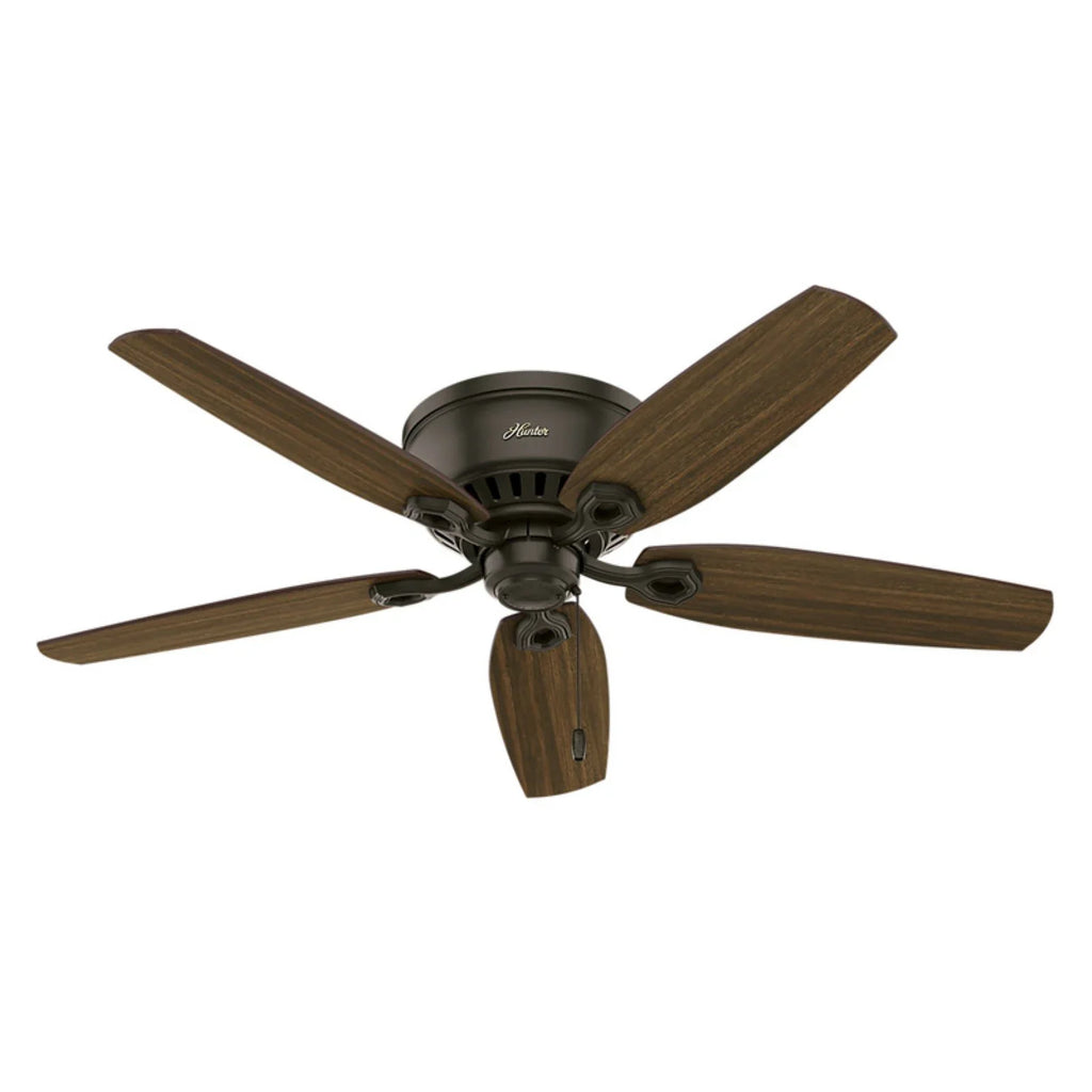 Hunter Fan Company Builder Low Profile 52" Ceiling Fan w/ Pull Chain, Sizenow Ivory