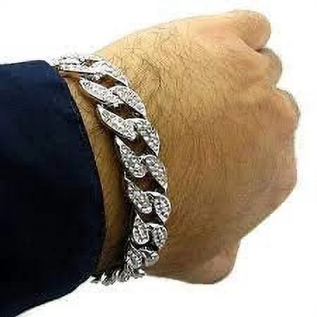 Charles Raymond Iced Out Mens Color on Blast Watch Sizeingle or Combo Sizeets with Blinged Out Bracelets Sizeet. Iced Out Colourful Rainbow Flame Collection (SizeT10327CO-C SizeLV)