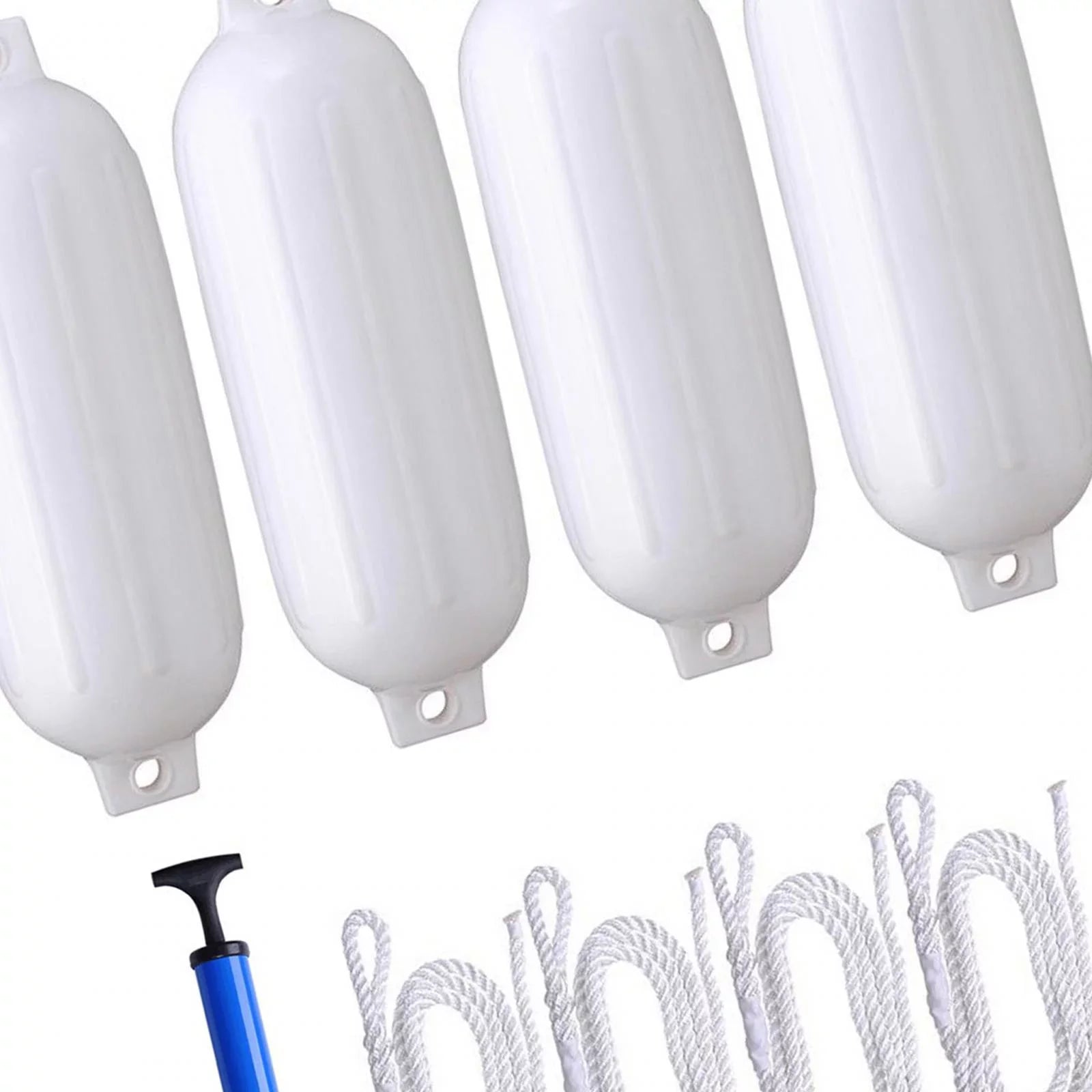 4Pcs Boat s, Boat  Protection with Inflatable Pin, Air Pump, Marine Docking Inflatable Marine for Pontoon Boats,