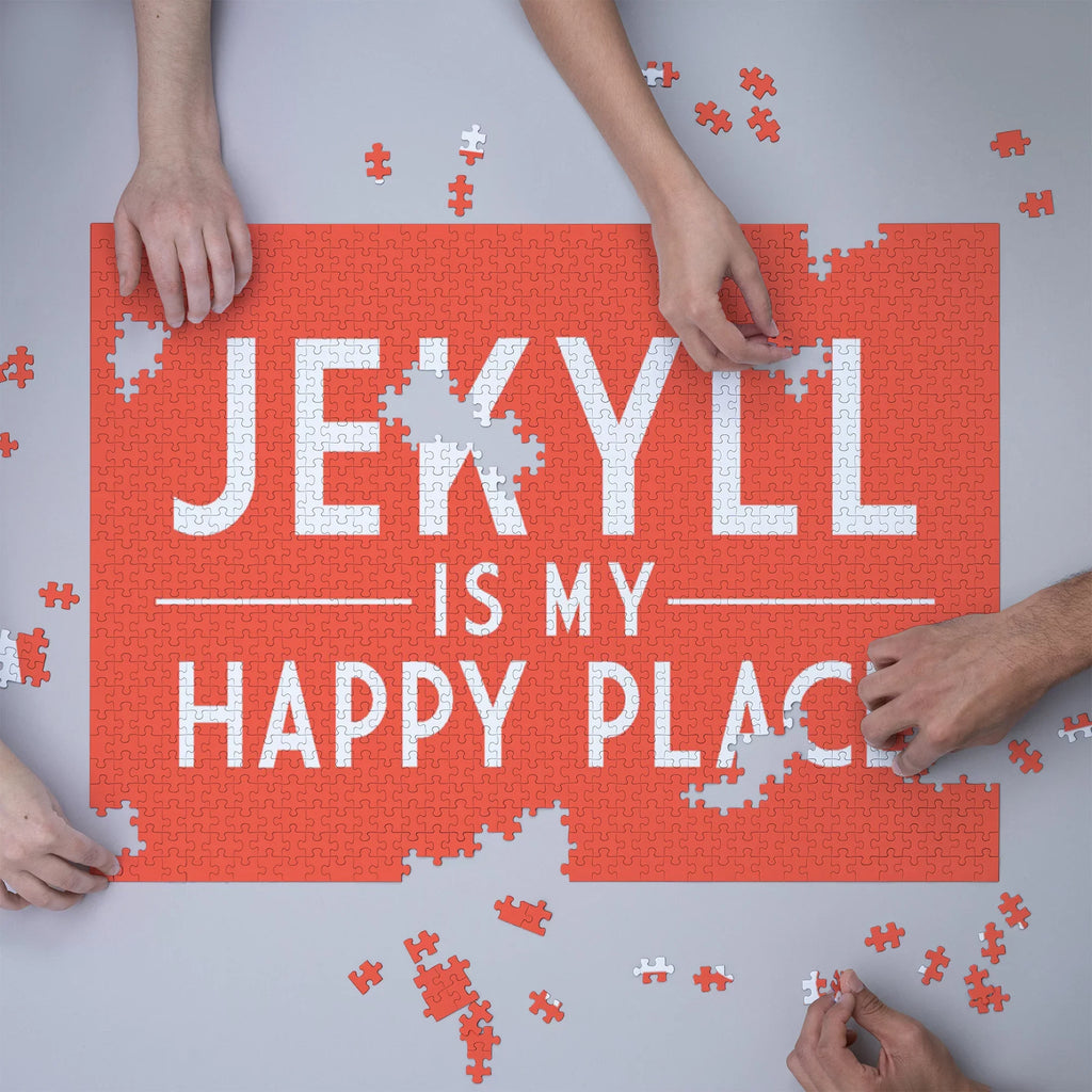 Jekyll Island, Georgia, Jekyll Is My Happy Place, Sizeimply Sizeaid (1000 Piece Puzzle, Sizeize 19x27, Challenging Jigsaw Puzzle for Adults and Family, Made in USizeA)