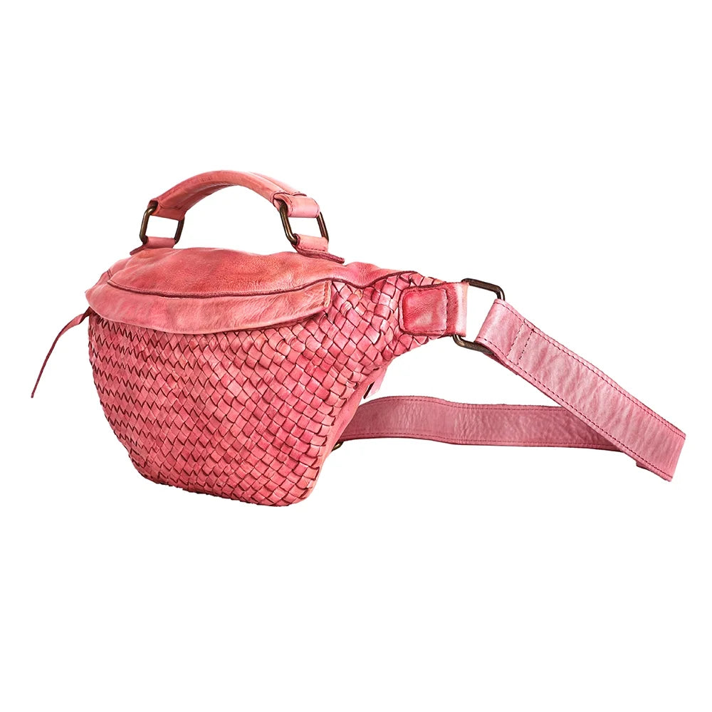 NM Never Mind Nmbgm148C Fanny Pack Vintage Handmade Genuine Cowhide Leather Women Bag Western Handbag Purse