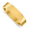 Auriga Fine Jewelry 14K Yellow Gold Polished Flat 15.8mm Hinged Bangle for Men