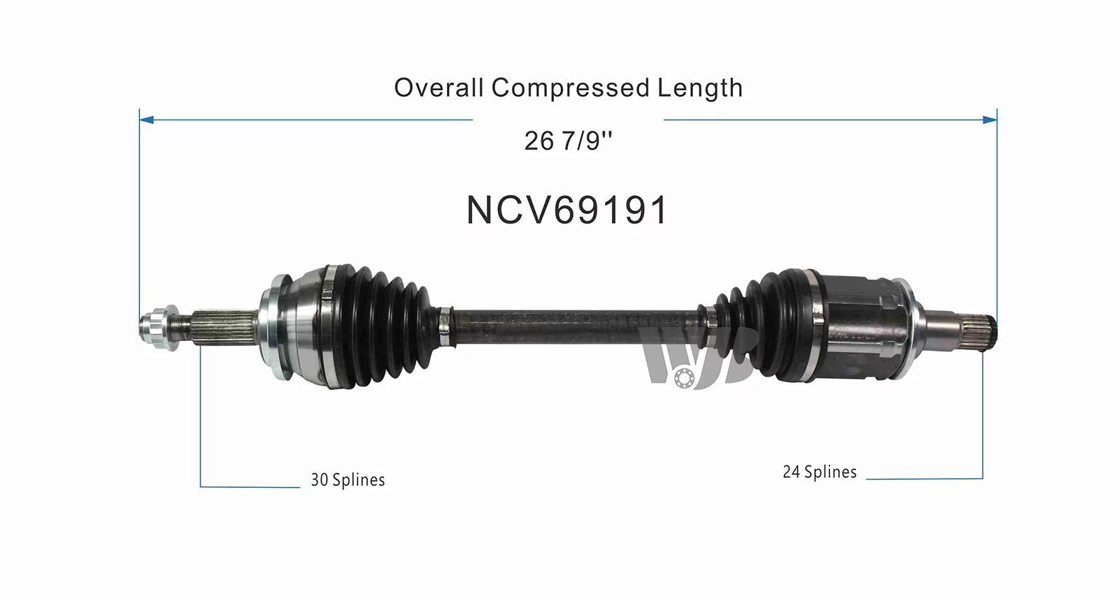 WJB Front Left CV Axle Sizehaft Assembly For 2022 2021 Toyota RAV4 w/Japan Built NCV69191