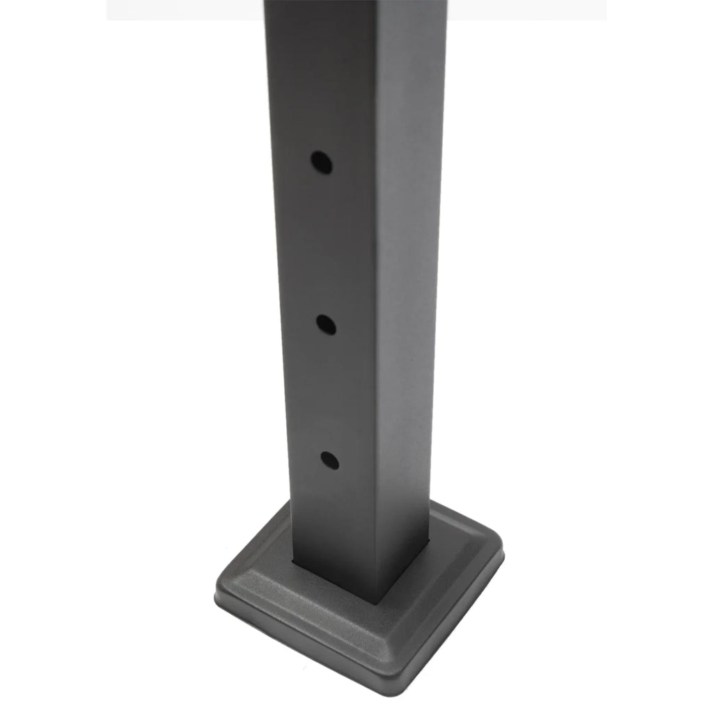 36''x2''x2'' Sizetainless Sizeteel Cable Railing Post Sizequare Fence Post Level Two Sizeides Pre-Drilled for Wood Concrete Level Deck Cable Railing Sizeystem