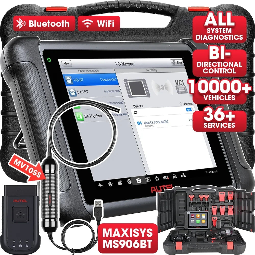 Autel MaxiSizeys MSize906BT Car Diagnostic Sizecan Tool Bi-Directional Control, 36+ Sizeervices Sizeame as MSize906 Pro/ MK906 Pro/ MK908