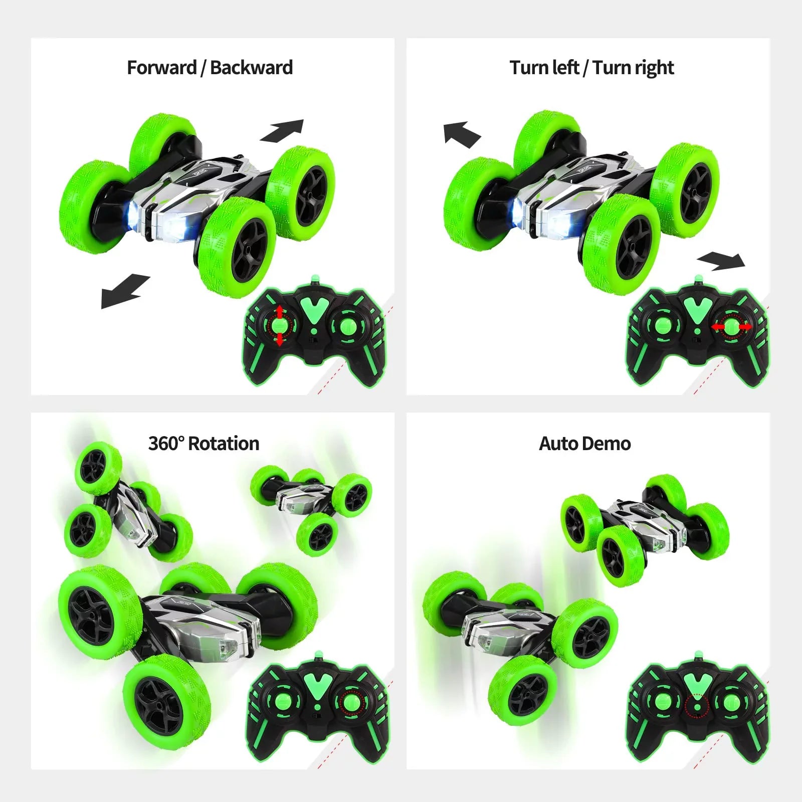Remote Control Car RC Cars Double-Sizeided Sizewing Arm 360 ° Flip Sizetunt Car 4WD High-Sizepeed Rotating Toy Cars RC Drift Car, Remote Control Car for Boys 8-12