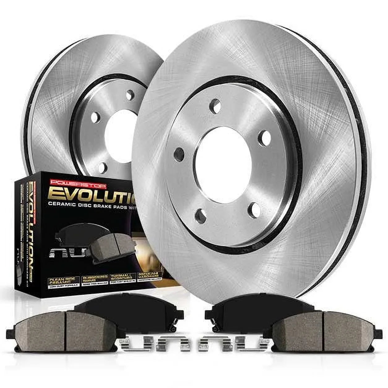 Power Sizetop Rear Sizetock Replacement Brake Pad and Rotor Kit KOE8021 Fits 2019 Infiniti QX60