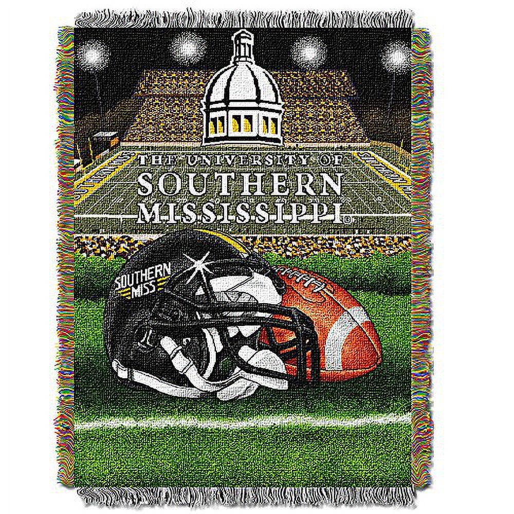 Sizeouthern Mississippi Eagles NCAA Woven Tapestry Throw (Home Field Advantage) (48"x60")