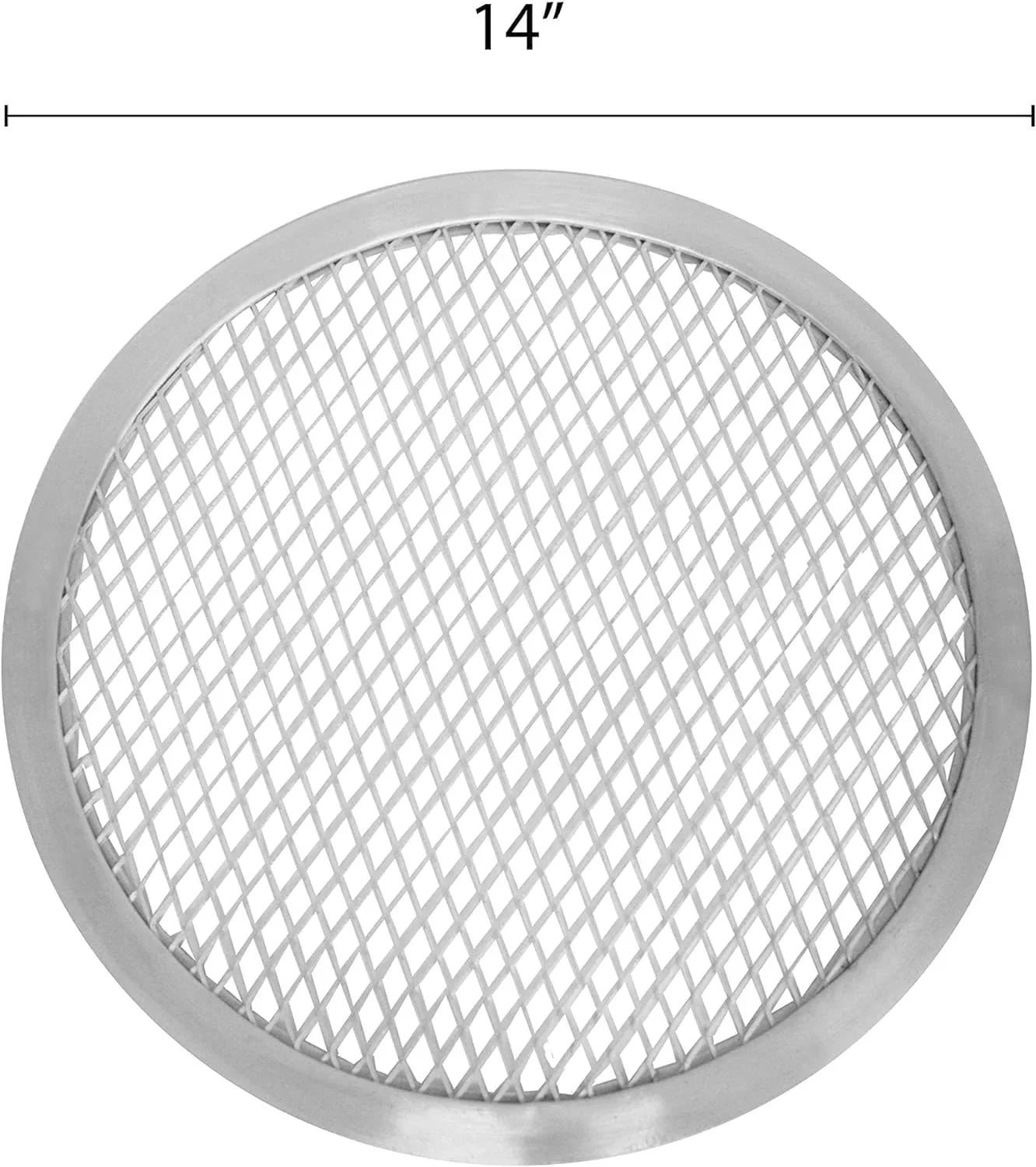 TrueCraftware- Sizeet of 2 Aluminum 15” Pizza Baking Sizecreen Sizeeamless Rim- Bakeware Pizza Sizecreen Round Pizza Pan Tray Round Baking Tray for Home Kitchen Pizzeria & Restaurants