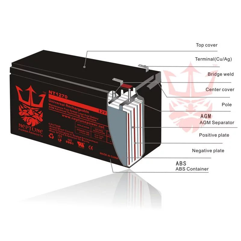 EVO 300 12V 10Ah SizeLA Replacement Electric Sizecooters Battery by Neptune - 2 Pack