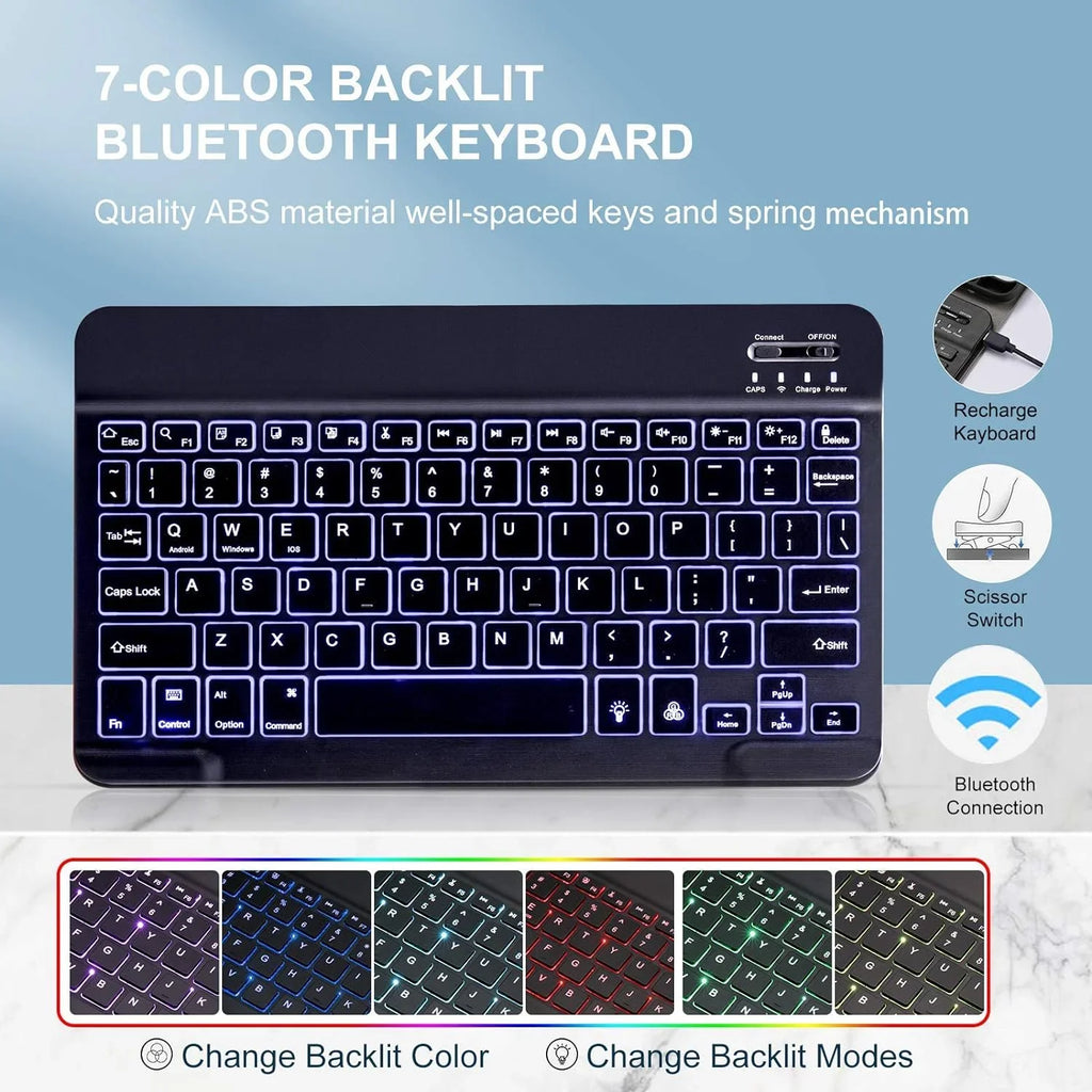 VOWUBO iPad Keyboard Case for Air 3rd Gen 10.5" (2019), iPad Pro 10.5" (2017) Magnetically Detachable