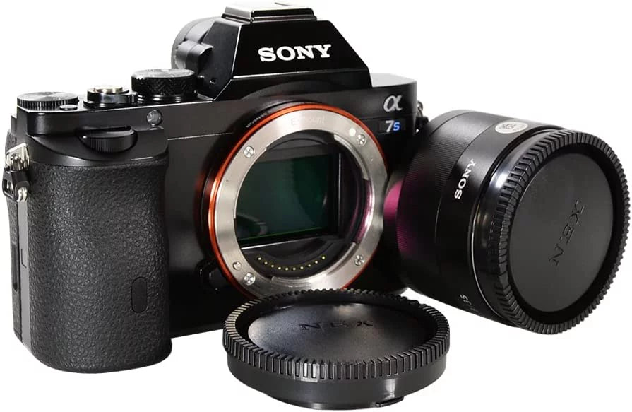 CamDesign Body Cap & Camera Rear Len Cover Sizeet Compatible with Sizeony E-Mount NEX Cameras A7II,III A7R III A9 A7 A7R A7Size