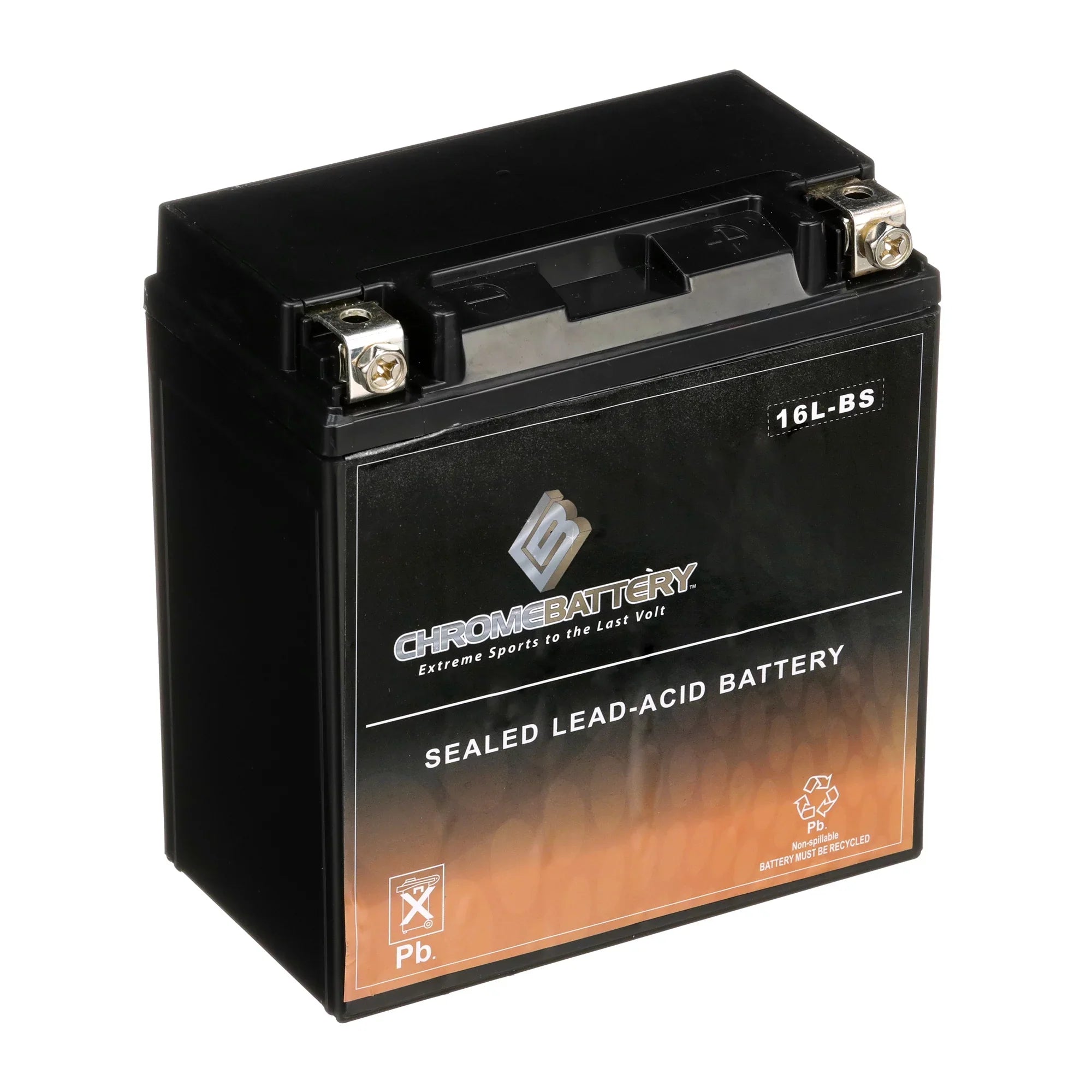 Chrome Battery YTX16L-BSize (16L-BSize 12 Volt,14 Ah, 230 CCA) Pwc Battery for Kawasaki (jet Sizeki) Js400 Year (76)