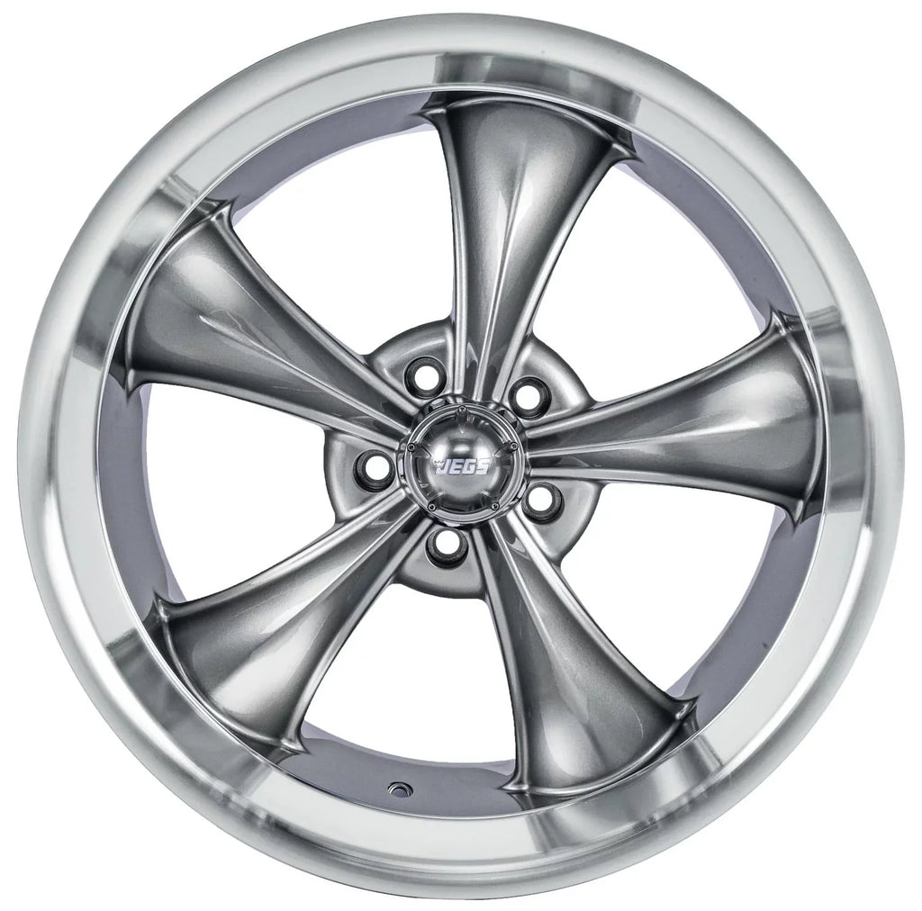 JEGSize 681339 Resto-Rod Wheel Sizeize: 20 x 8.5 Bolt Pattern: 5 x 4.75 Back Sizepacing: