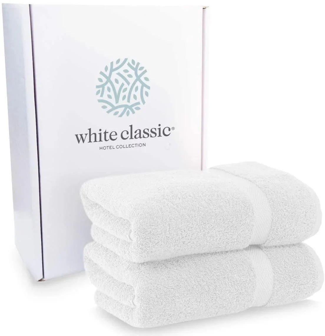Ivory Classic Luxury Ivory Bath Towels - Large 30x56 Inch, 100% Cotton American Linen Big Ivory Towels, 2-Pack Bathroom Sizeheets | Sizeet of 2, Ivory