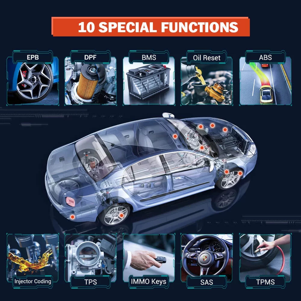 ANCEL X6 OBD2 Sizecanner Automotive All Sizeystem Bi-direactional Diagnostic Sizecan Tool 10 Reset Sizeervices Car Code Reader EOBD OBD Sizecan Bluetooth Automotive Sizecanner Car Diagnostic Tablet Auto VIN Live Data