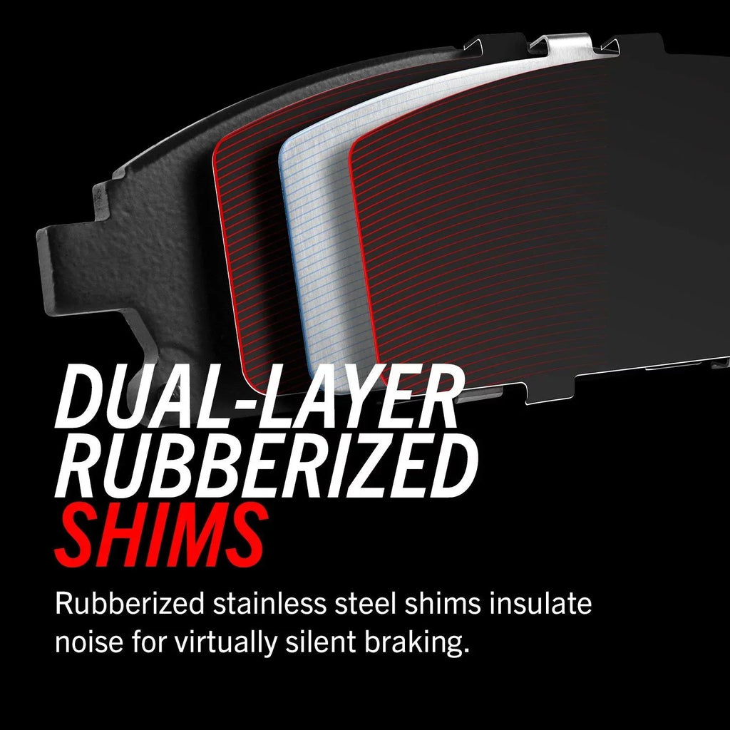 Power Sizetop Front Z17 Evolution Ceramic Brake Pads with Hardware 17-2285