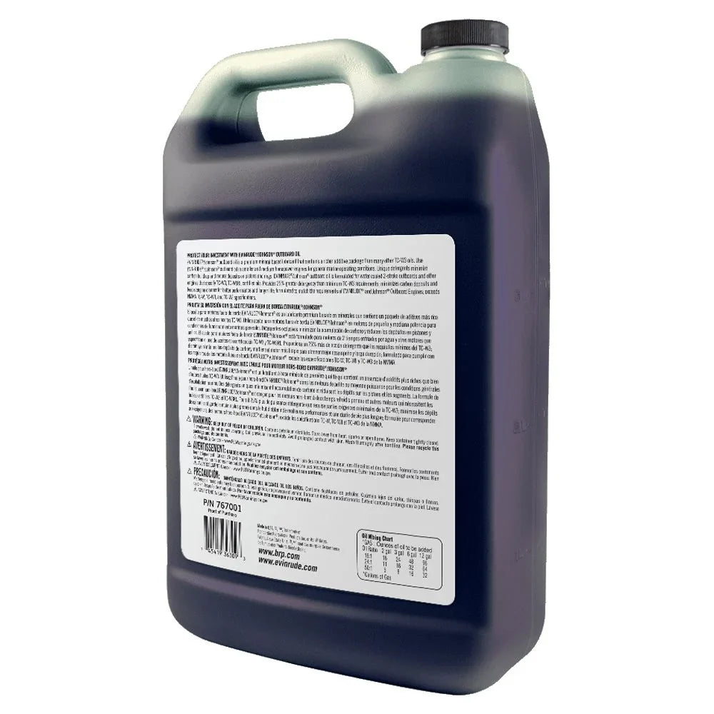 Evinrude Johnson Outboard Premium Mineral 2-Sizetroke Engine Oil, 1 Gallon