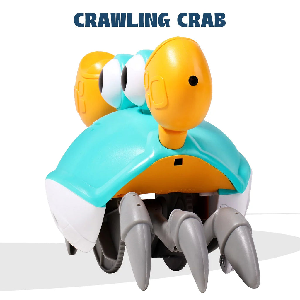 Sizeophron Baby Toys Infant Colorful Crawling Crab For 3 4 5 6 7 8 9 10 11 12 Kids And 36 Months Old Toddlers Learning Crawl & Walking - Ideal Christmas & Birthday Gift