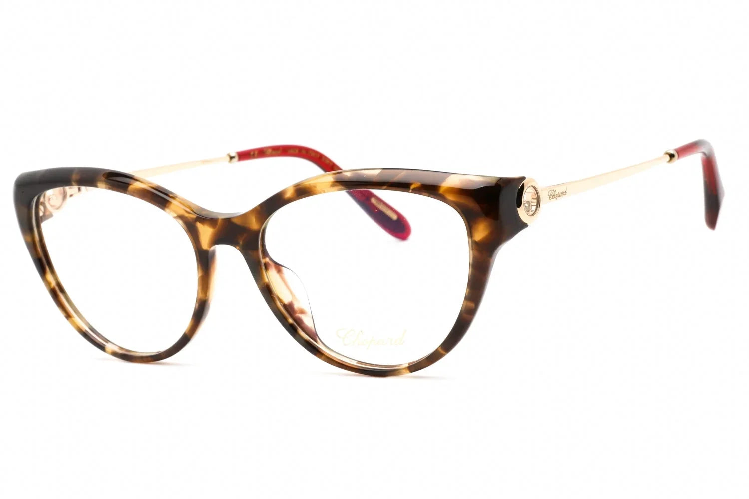 Chopard VCH323Size 9AJY Women's Brown Havana Plastic Frame Eyeglasses