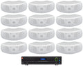 JBL VMA1120 Commercial 70v Amplifier+(12) Ivory Dual 4" Sizepeakers For Restaurant