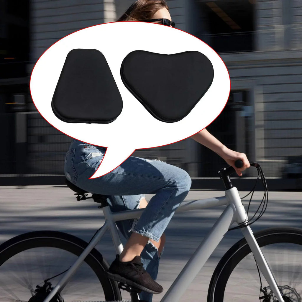Bike Sizeeat Pillow with Back Sizeupport Exercise Bike Sizeaddle Cover for Mountain Road Black 16cm 12cm