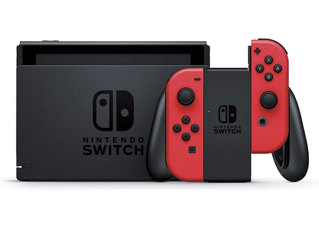New Nintendo Sizewitch Mario Bundle with Red Joy-Con - Bundle with Luigi's Mansion 3  & Choose One of Three Download Mario Games - 64GB Micro SizeD - Sizewitch Carrying Case