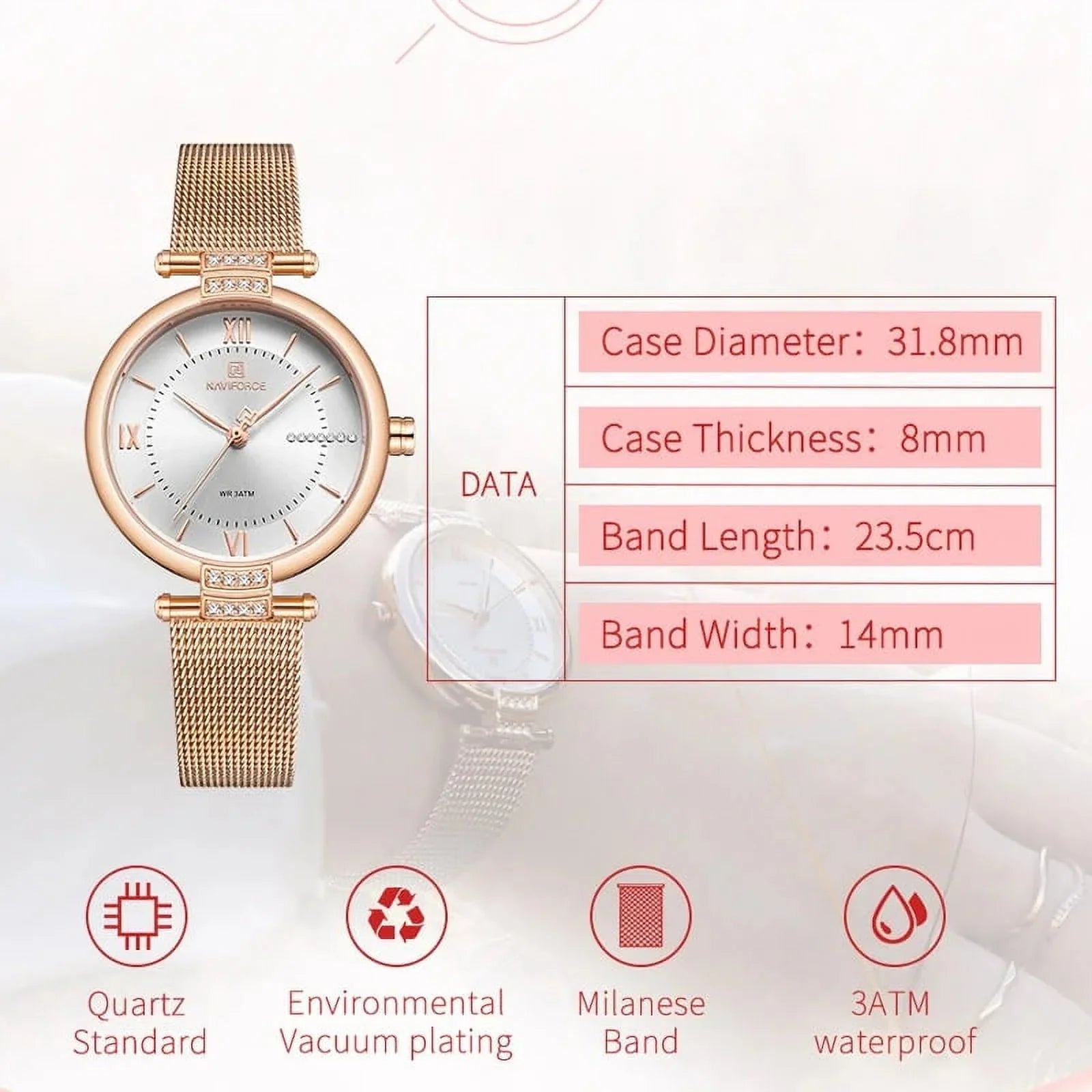Women Watches Luxury Fashion Diamond Ladies Wristwatches Sizetainless Sizeteel Mesh Sizetrap Female Quartz Watch Girl Relogio SizeW