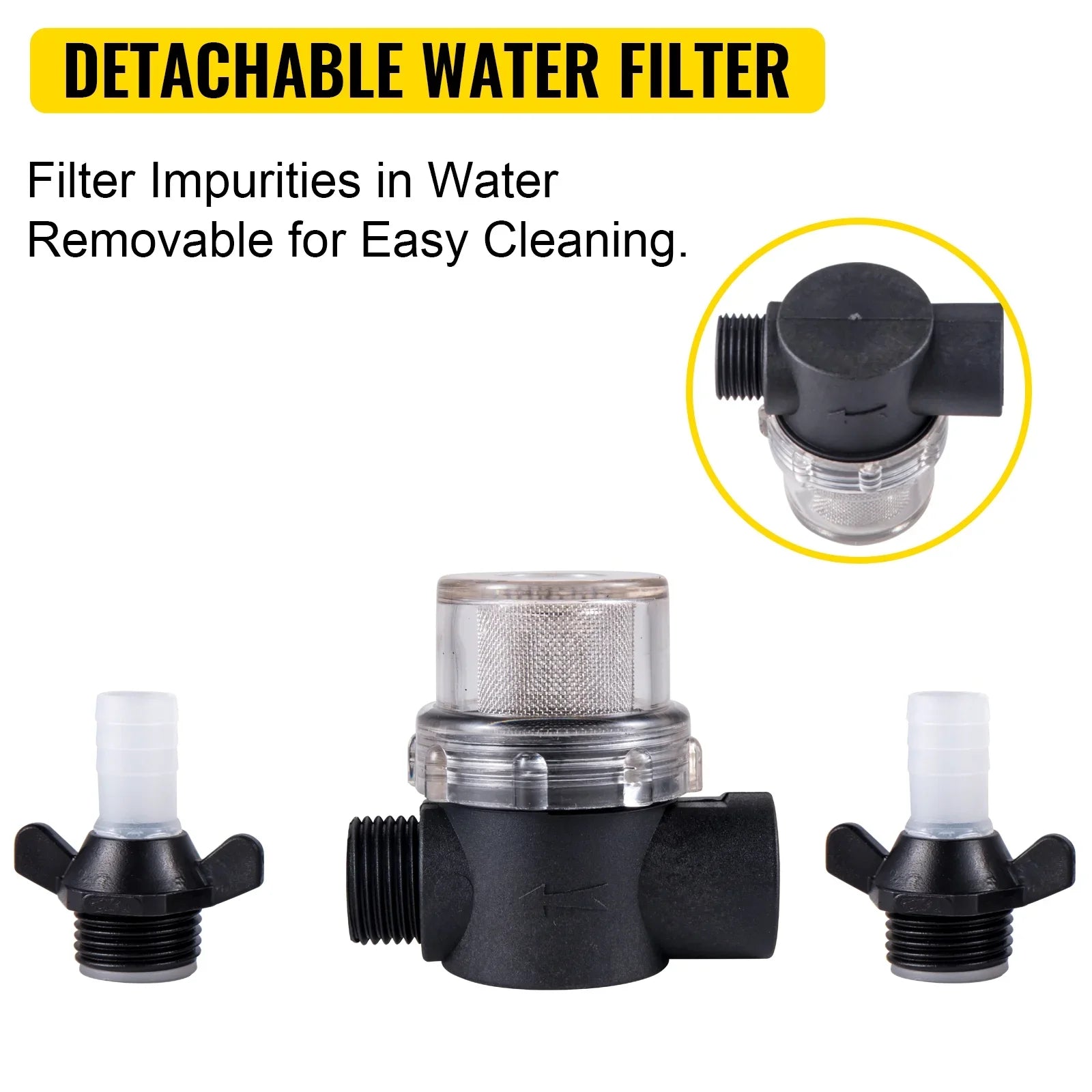 BENTISizeM RV Water Pump 5.3 GPM 5.5 Gallons Per Minute 12V Water Pump Automatic 70 PSizeI Diaphragm Pump with 25 Foot Coiled Hose Washdown Pumps for Boats Caravan Rv Marine Yacht