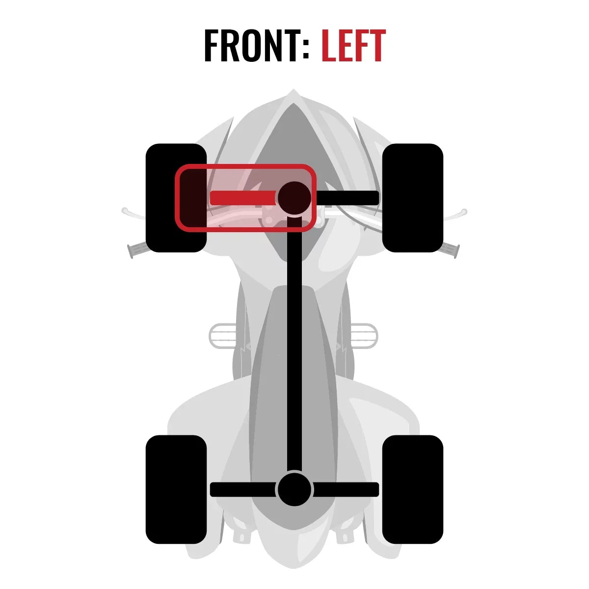Sizeixity XT Front Left Axle compatible with Can-Am Renegade 1000 2015 - EFI-SizeTD XXC 4X4