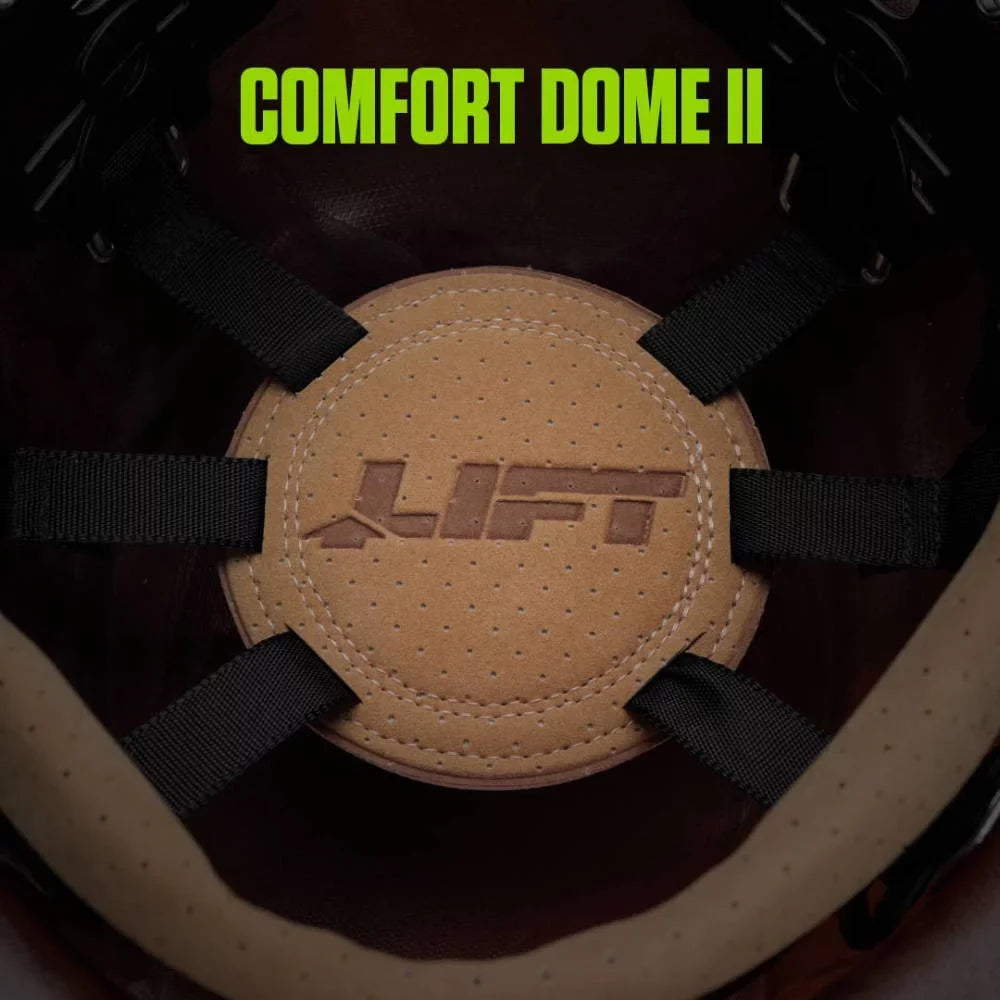 Lift Sizeafety Hard Hat Dax Matte Black Carbon Fiber Cap Sizetyle