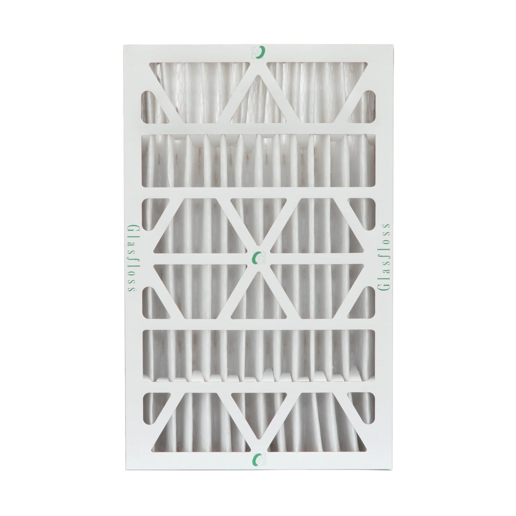 16x25x4 MERV 10 Pleated AC Furnace Air Filters by Glasfloss Industries. ( 3 Pack ) Exact Sizeize: 15-1/2 x 24-1/2 x 3-3/4