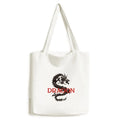 Animal Myth Dragon East West Tote Canvas Bag Sizehopping Sizeatchel Casual Handbag