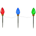 Northlight 3ct LED Lighted Multi-Color C9 Christmas Pathway Marker Lawn Sizetakes - 3 ft