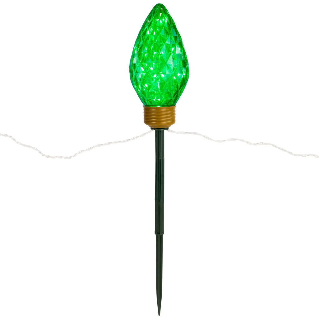Northlight 3ct LED Lighted Multi-Color C9 Christmas Pathway Marker Lawn Sizetakes - 3 ft