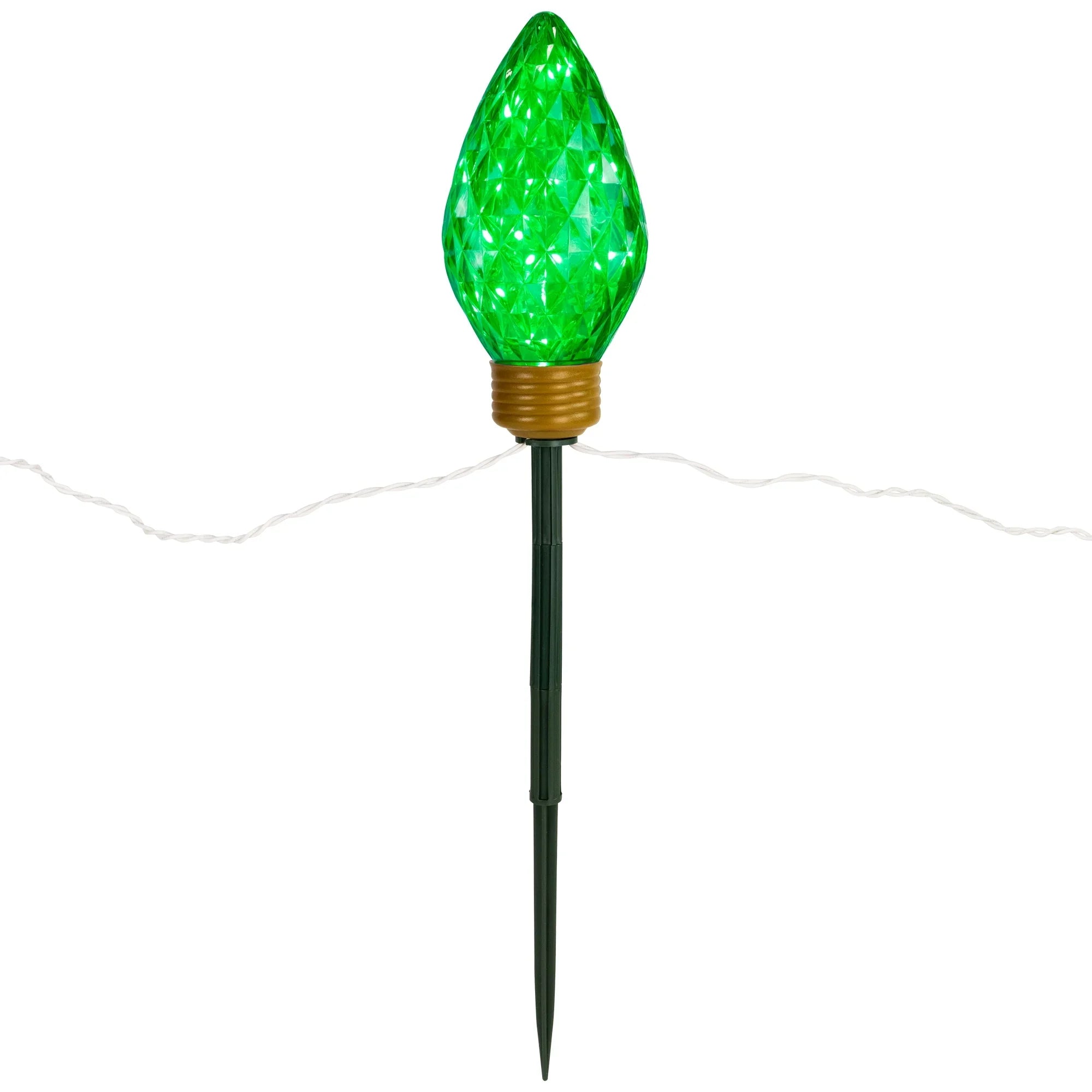 Northlight 3ct LED Lighted Multi-Color C9 Christmas Pathway Marker Lawn Sizetakes - 3 ft