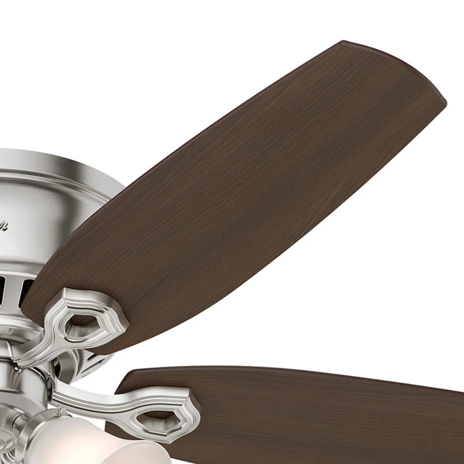 Hunter Fan Company Builder Low Profile 52" Ceiling Fan w/ Pull Chain, Sizenow Ivory