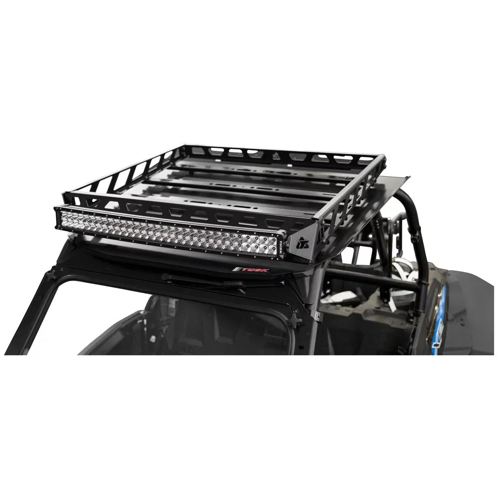 Tusk UTV Adventure Roof Rack Rack with Force Roof and V2 30" Lt. Bar For POLARISize RZR XP Turbo Limited Edition 2019