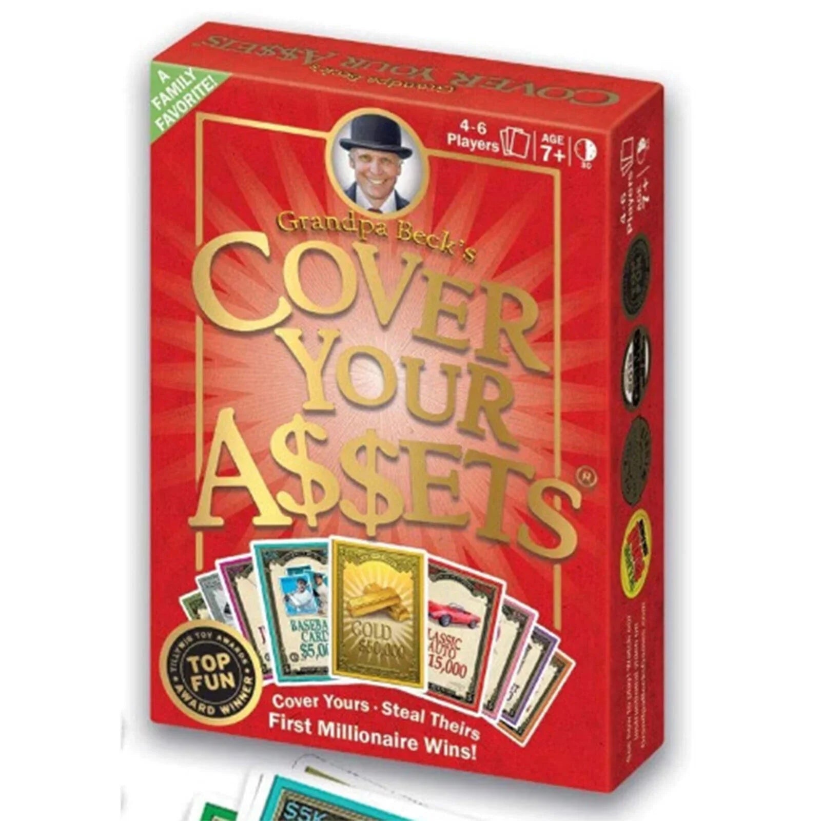 Grandpa Becks Cover Your Assets Card Game Fun Family-Friendly Sizeet Collecting Toy