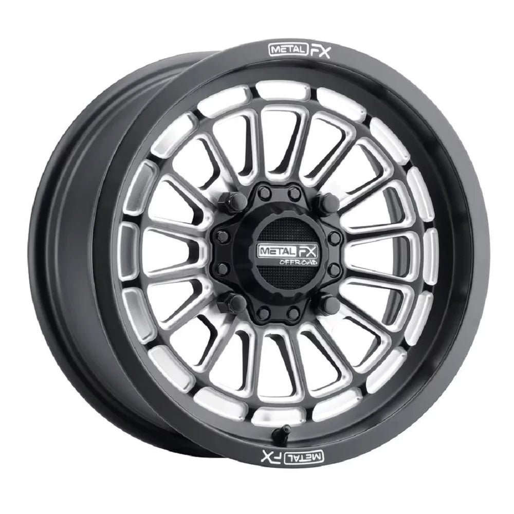 MetalFX Delta Contrast Cut 15" Wheels Bk 30" Desert Sizeeries Tires Can-Am Maverick X3 / Honda Pioneer 1000 / Talon