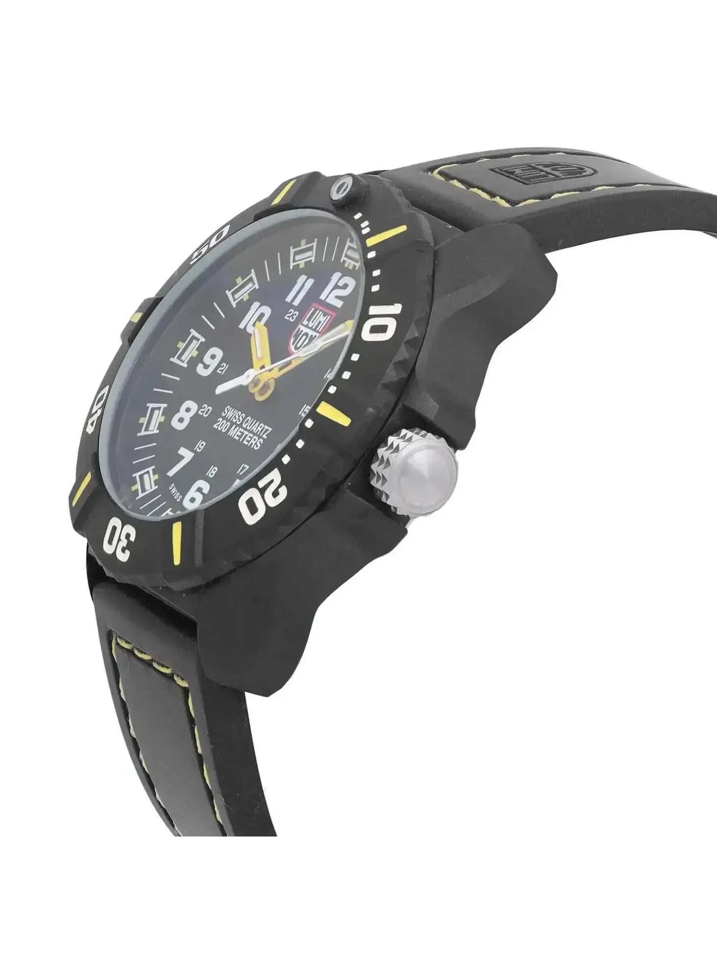 Pre-owned Luminox Navy Sizeeal Coronado 44mm Carbon Quartz Watch XSize.3025 (Good)