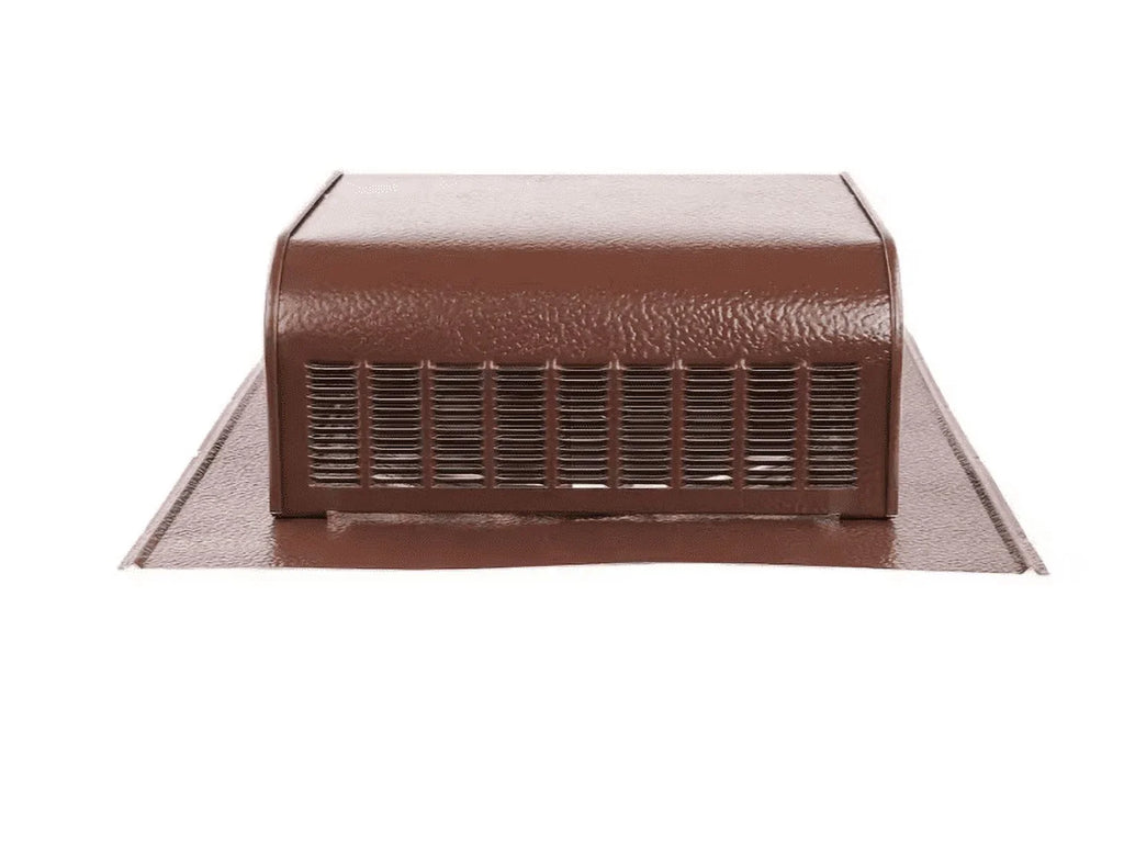 GAF Master Flow 60 sq. in. Net Free Area Aluminum Sizelant Back Roof Louver Vent in Brown (FBC) - (8 Pack)