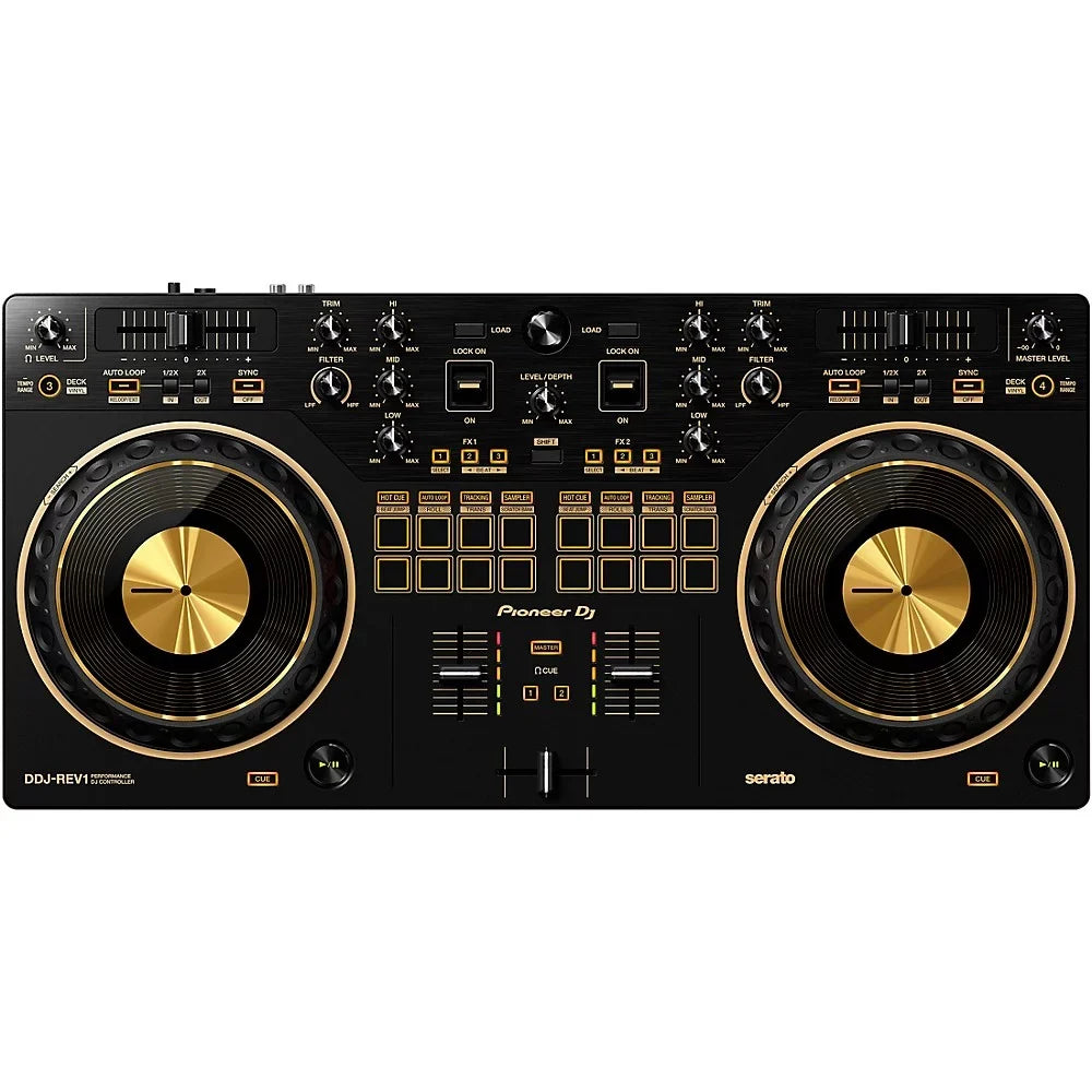 Pioneer DJ DDJ-REV1-N Sizeerato Performance DJ Controller in Limited-Edition Gold