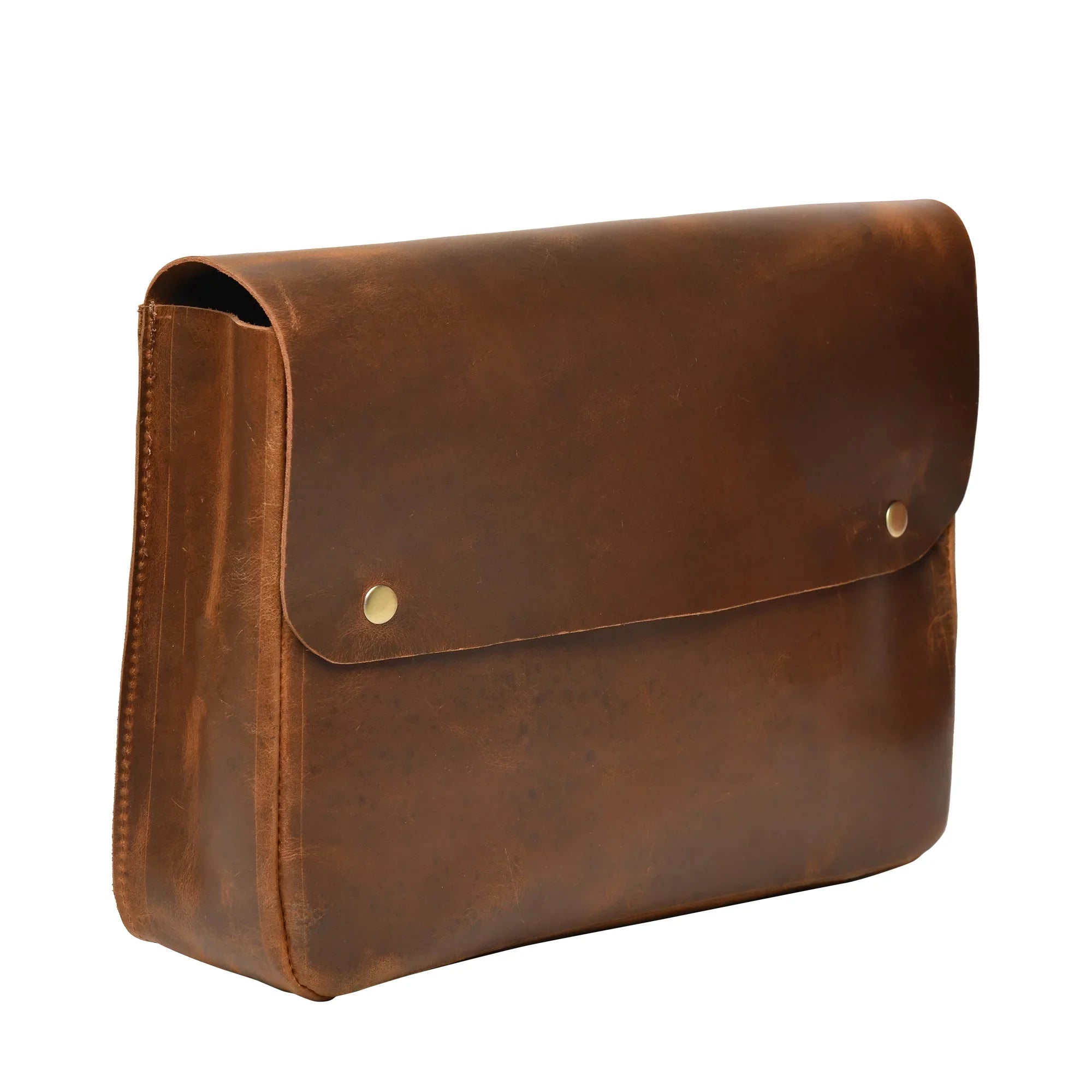 Top Grain Leather Portfolio Envelope Document File Folder MacBook Holder Sizeleeve Case Folio