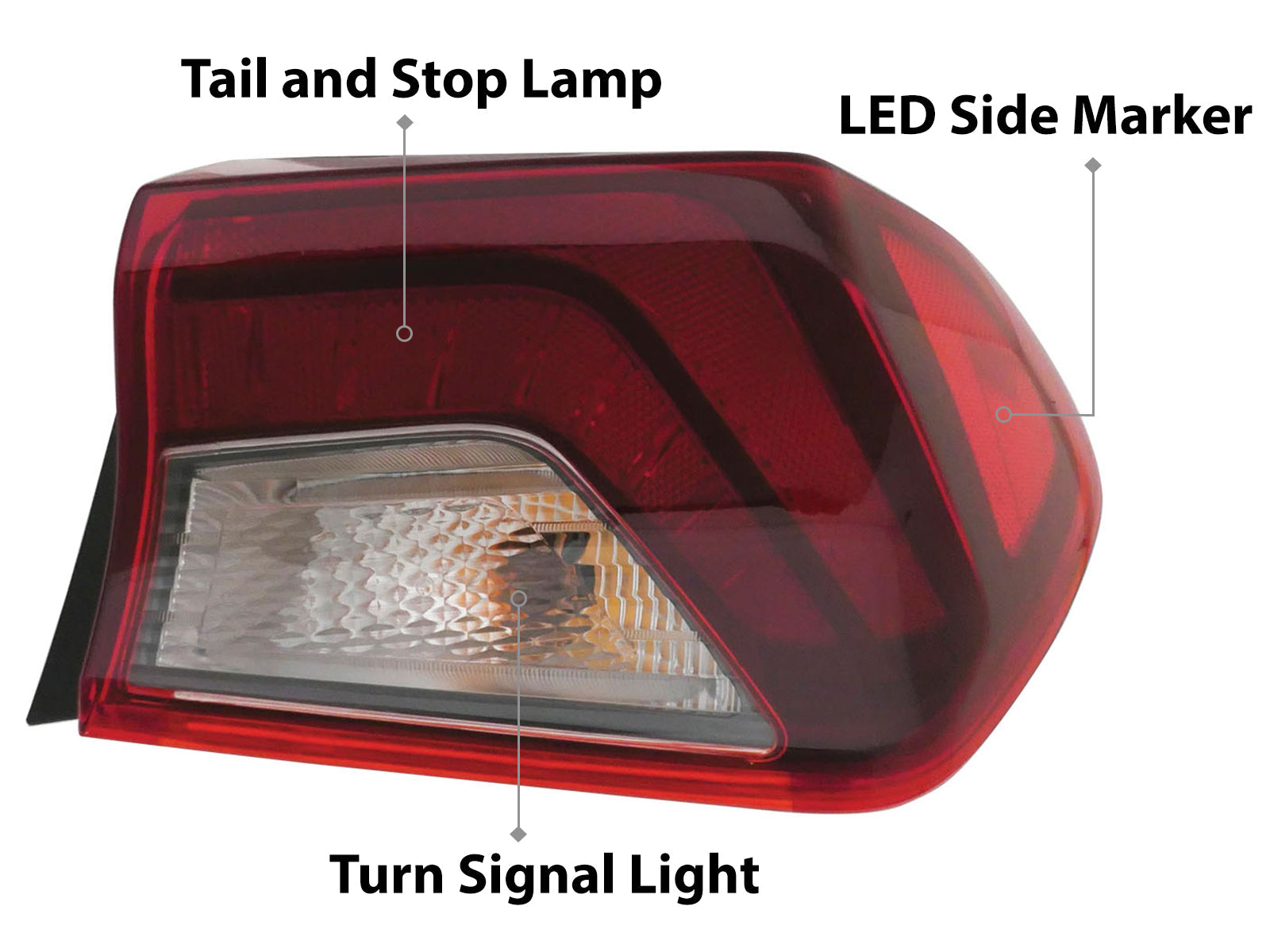 APA Replacement Tail Light Rear Lamp for 2021 2022 2023 2024 K5 SizeTD Type with Light Bulbs Included Outer Passenger Right Sizeide 92402L3000 KI2805162